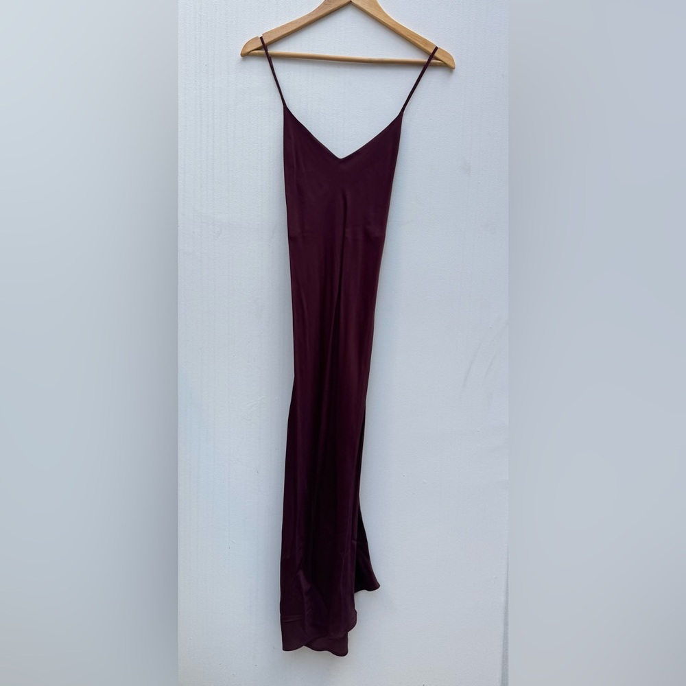 AG ADRIANO GOLDSCHMIED: Scarlett Slip Dress in Rich Carmine. Size L - Picture 5 of 12